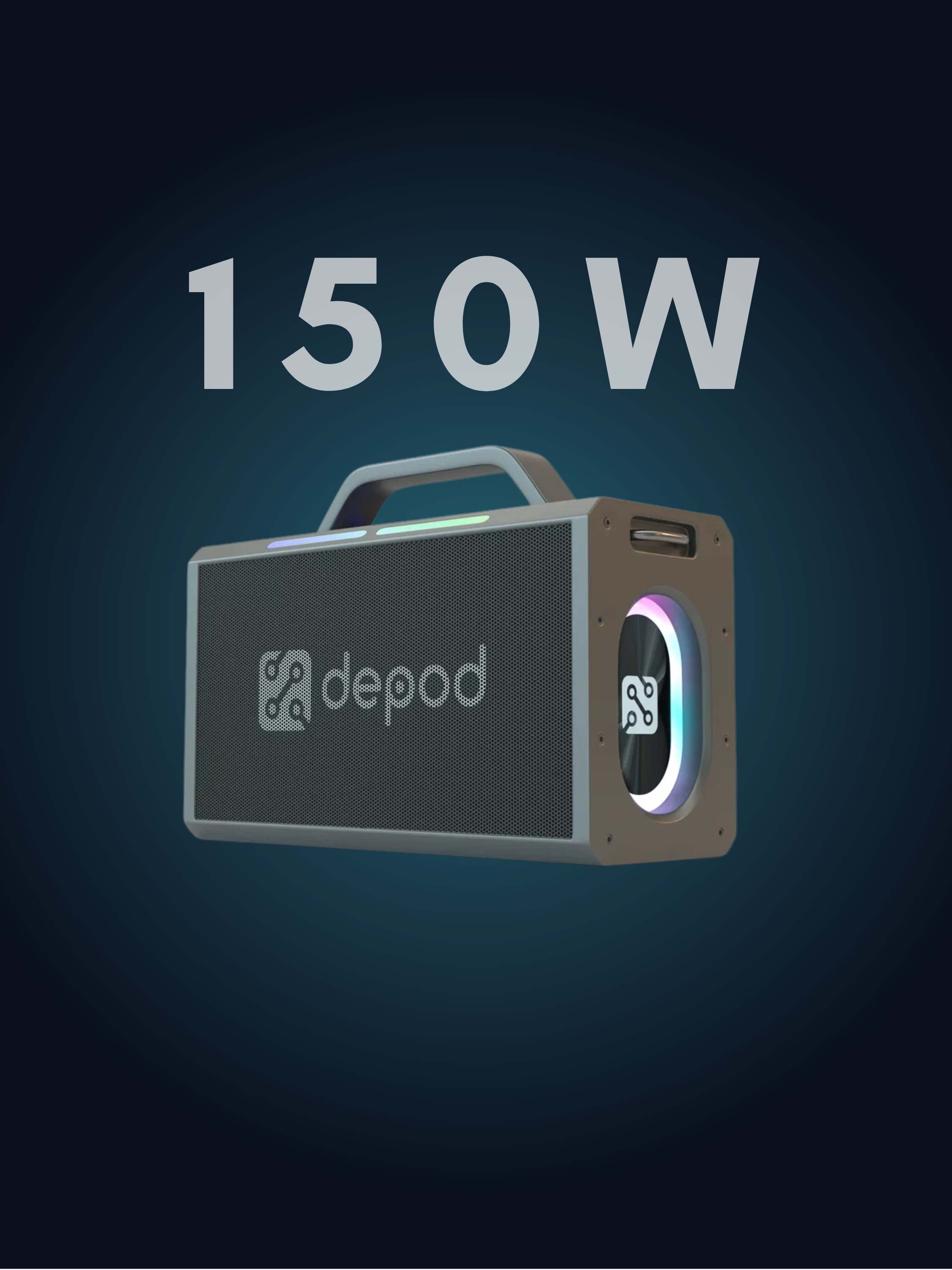 Портативная колонка Depod Heavy Box, DWS-002, 150W