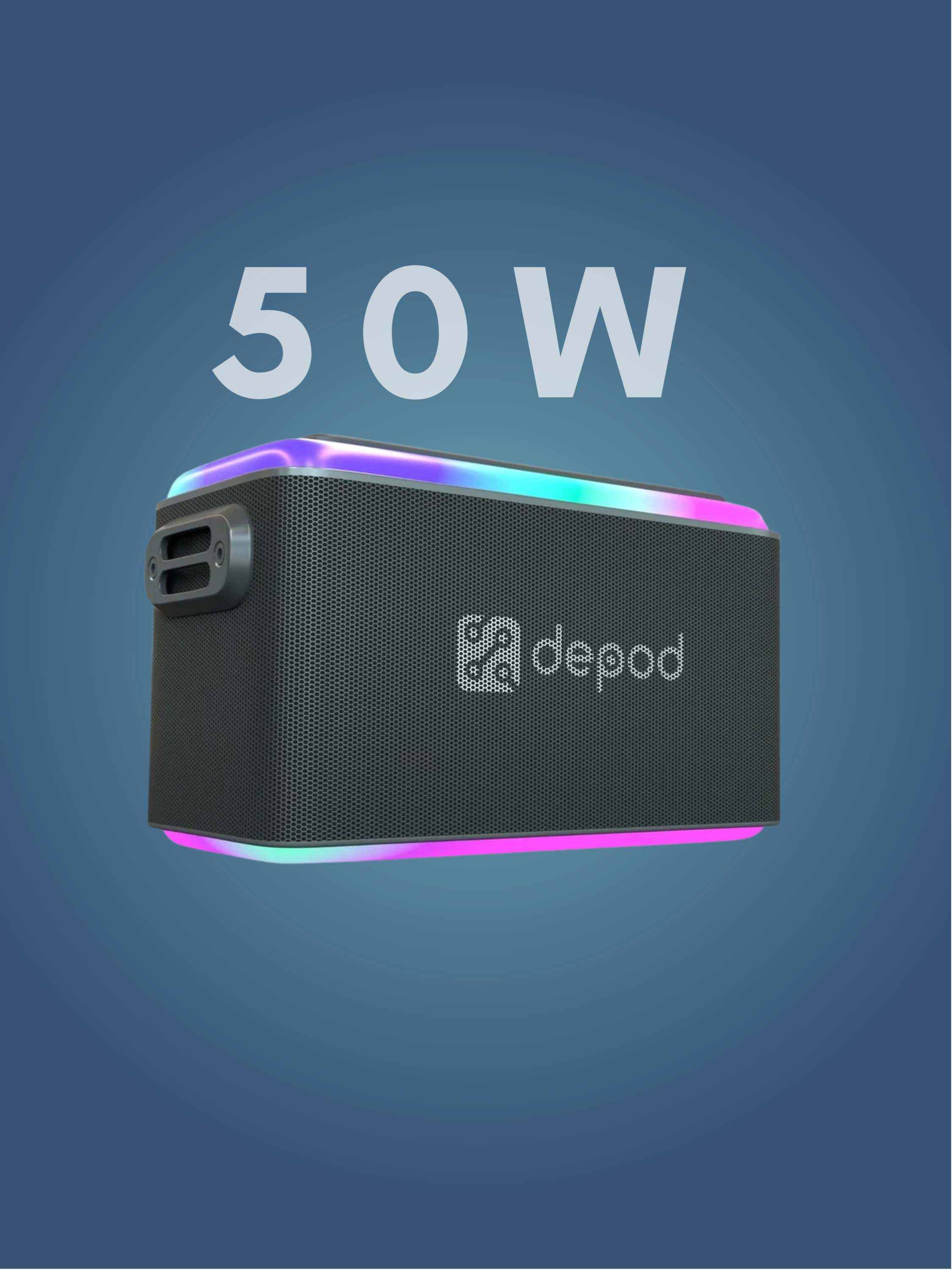 Портативная колонка Depod Hard Box, DWS-001, 50W